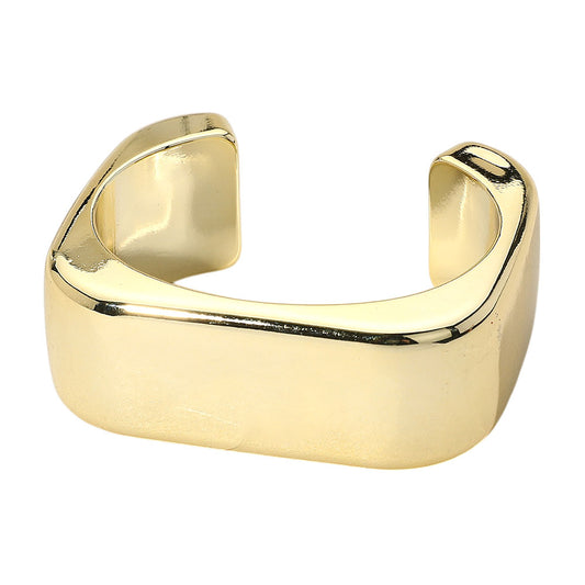 Chunky Metal Square Cuff Bracelet
